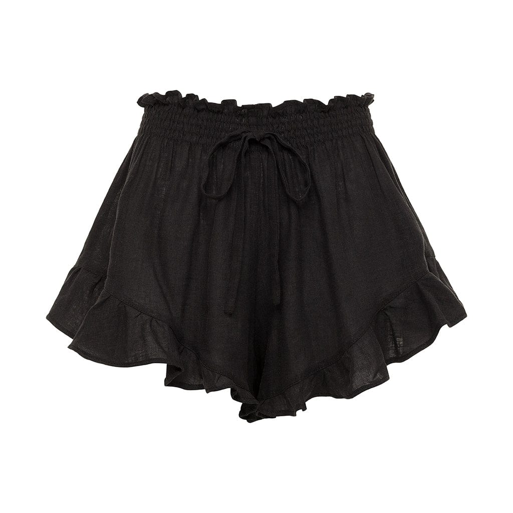 Black 2025 boho shorts