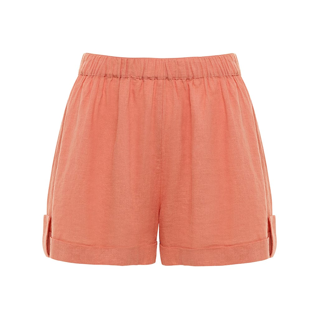Shop Lounge Rib Longline Short in Coral