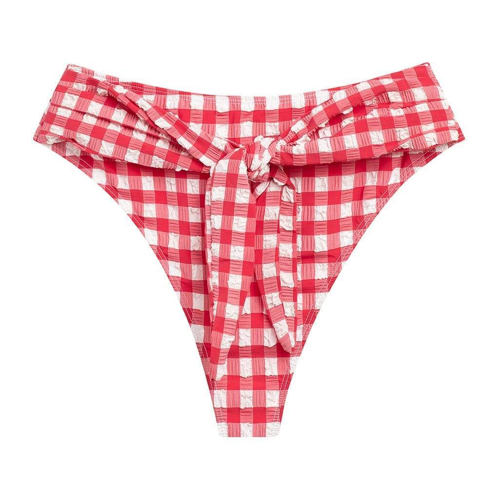 Red and best sale white checkered bikini