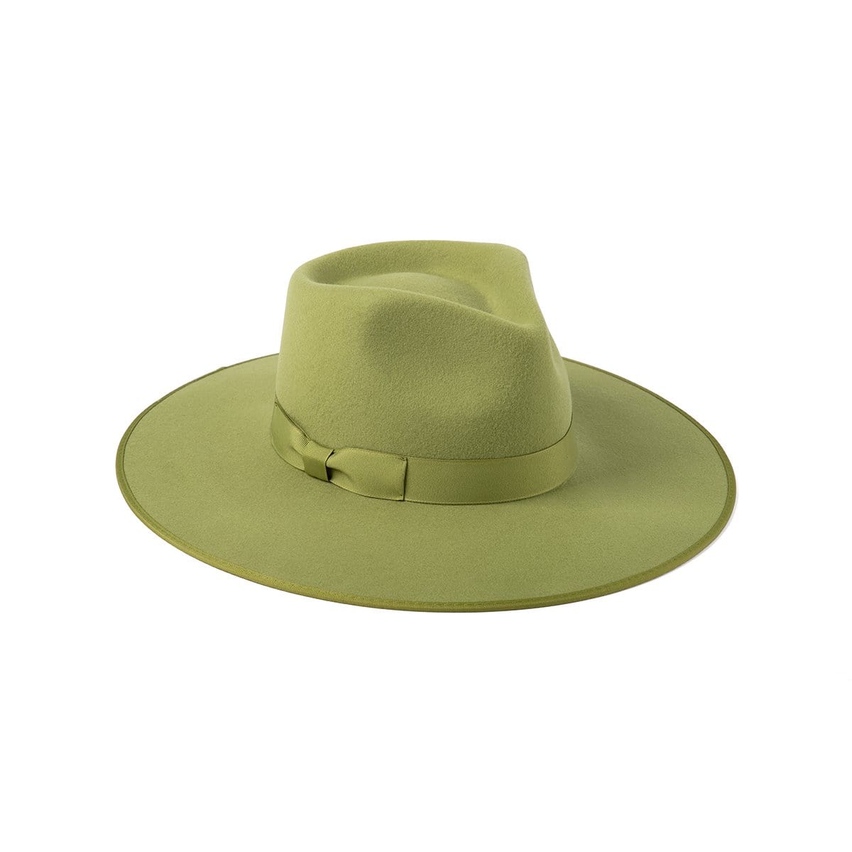 Lack orders of color forest green small hat