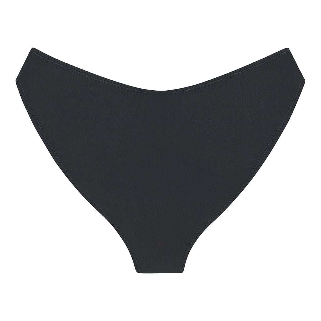 Charcoal Added Coverage Lulu (Zig-Zag Stitch) Bikini Bottom