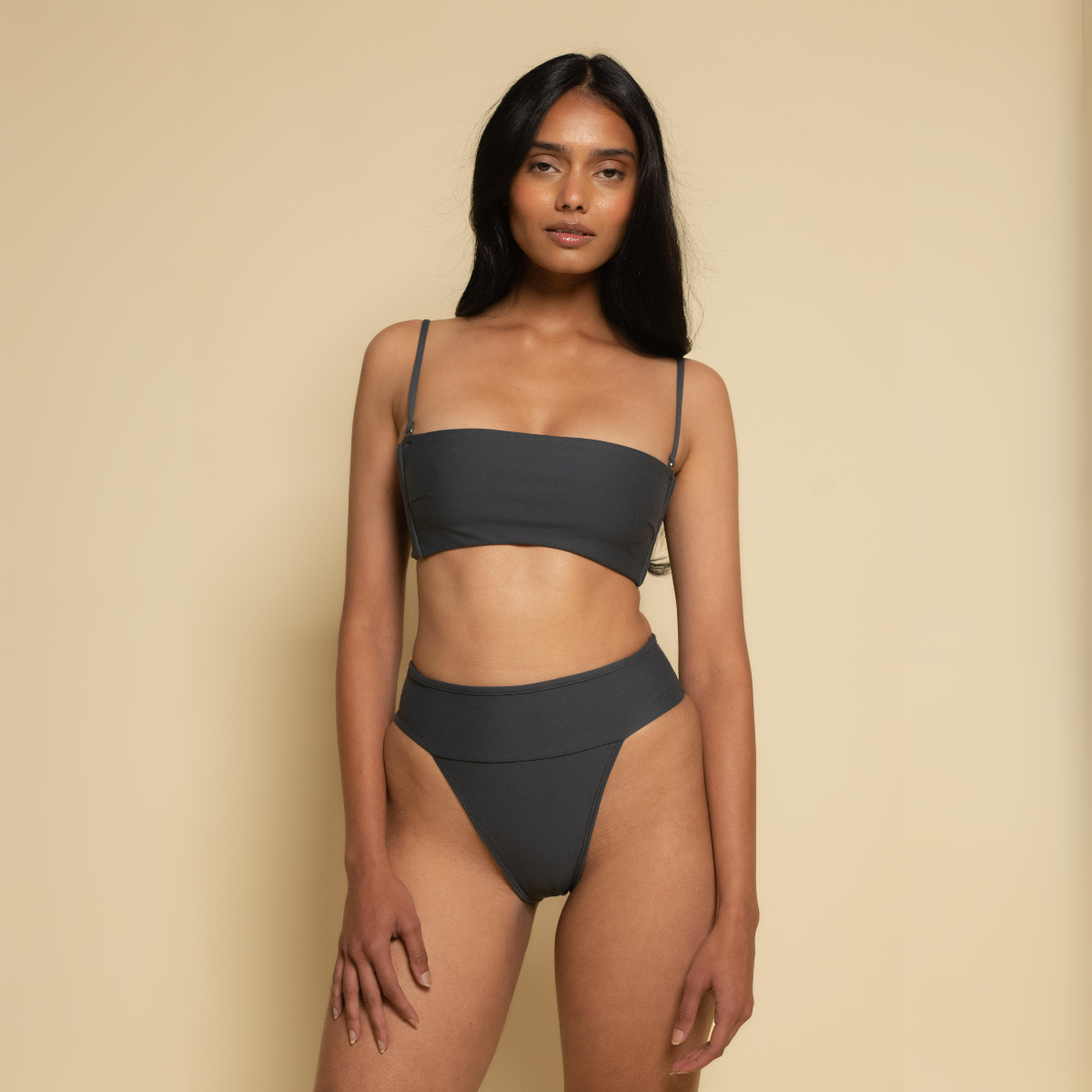 Charcoal Tamarindo Binded Bikini Bottom