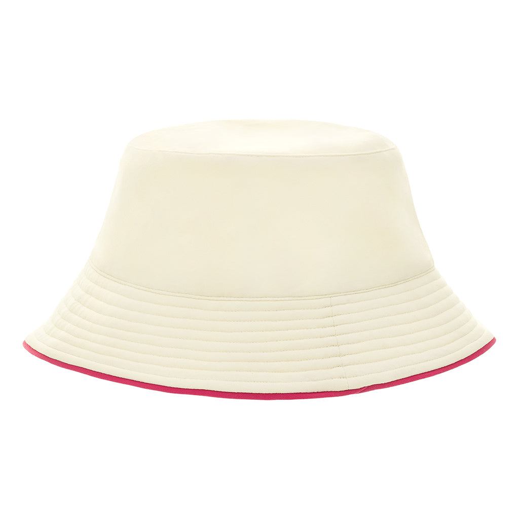 Cream Raspberry Binded Bucket Hat