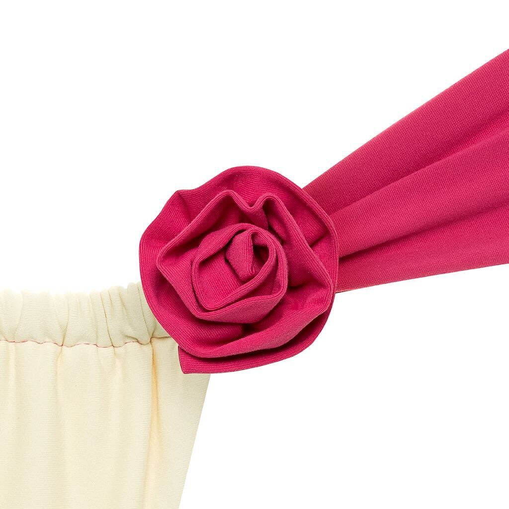 Cream Raspberry Binded Removable Rose Pin