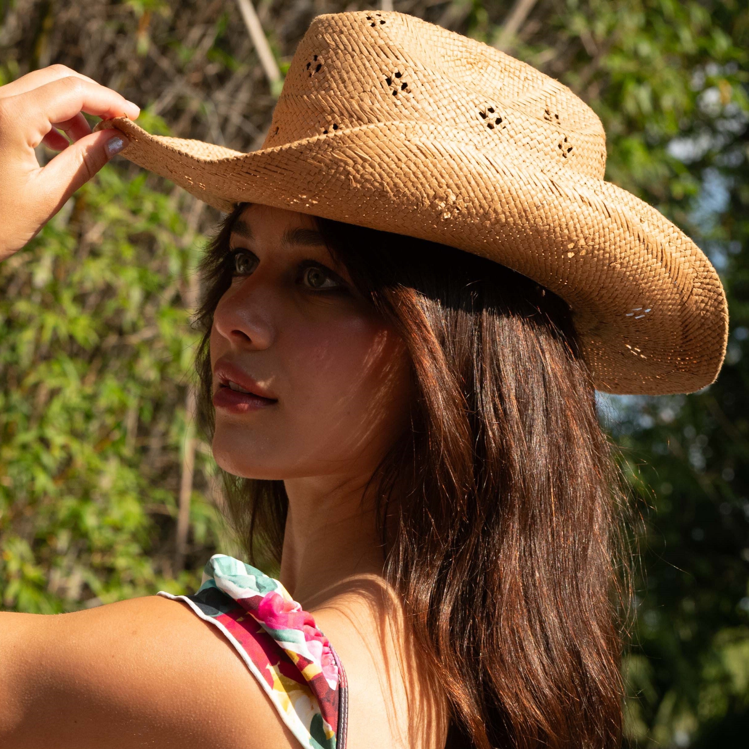 Desert Rose Cowboy Hat (Tan)