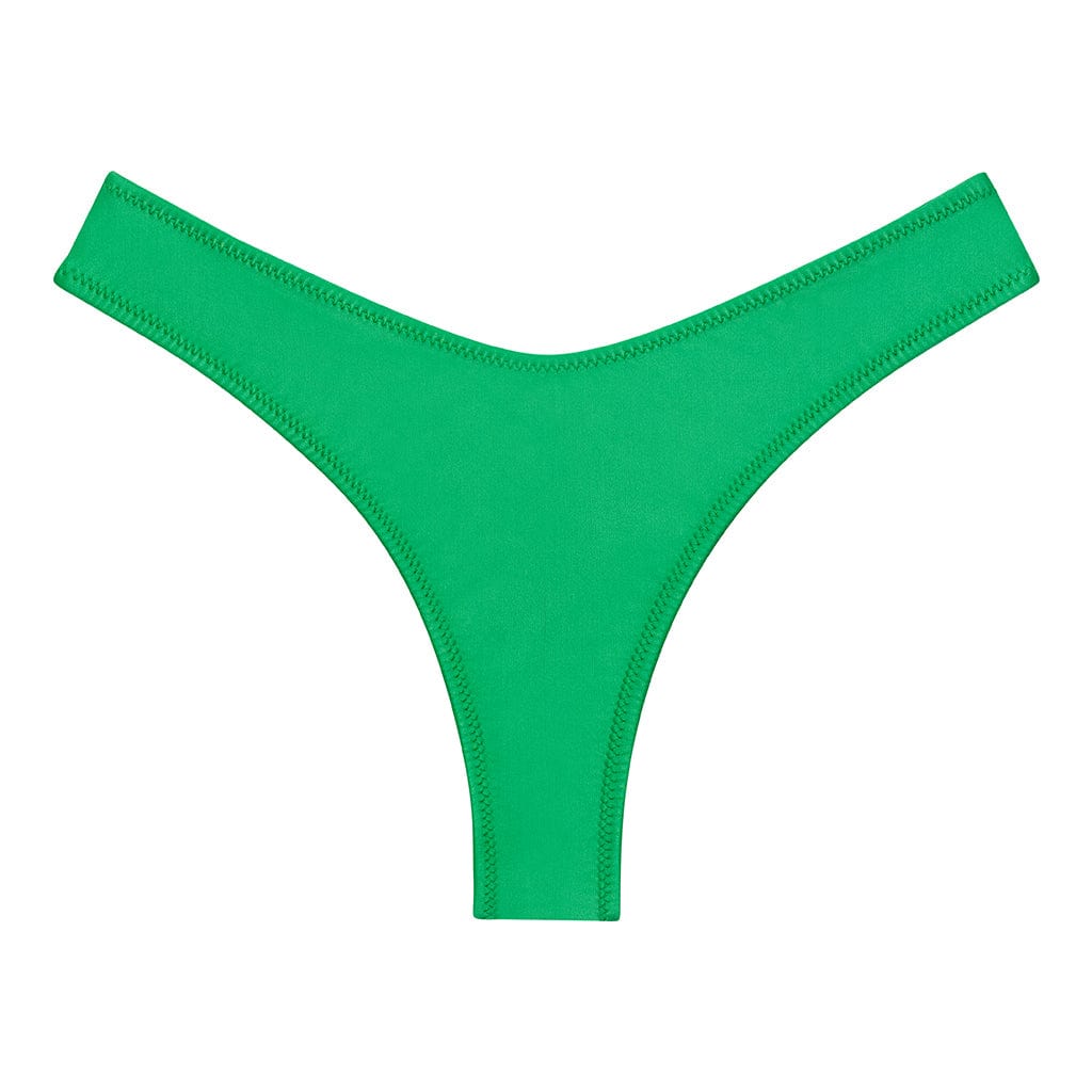 Emerald Shimmer Added Coverage Lulu (Zig-Zag Stitch) Bikini Bottom