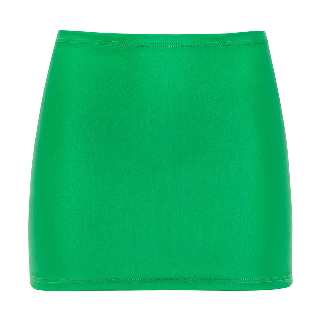 Emerald Shimmer Micro Skirt