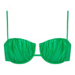 Emerald Shimmer Petal Bikini Top