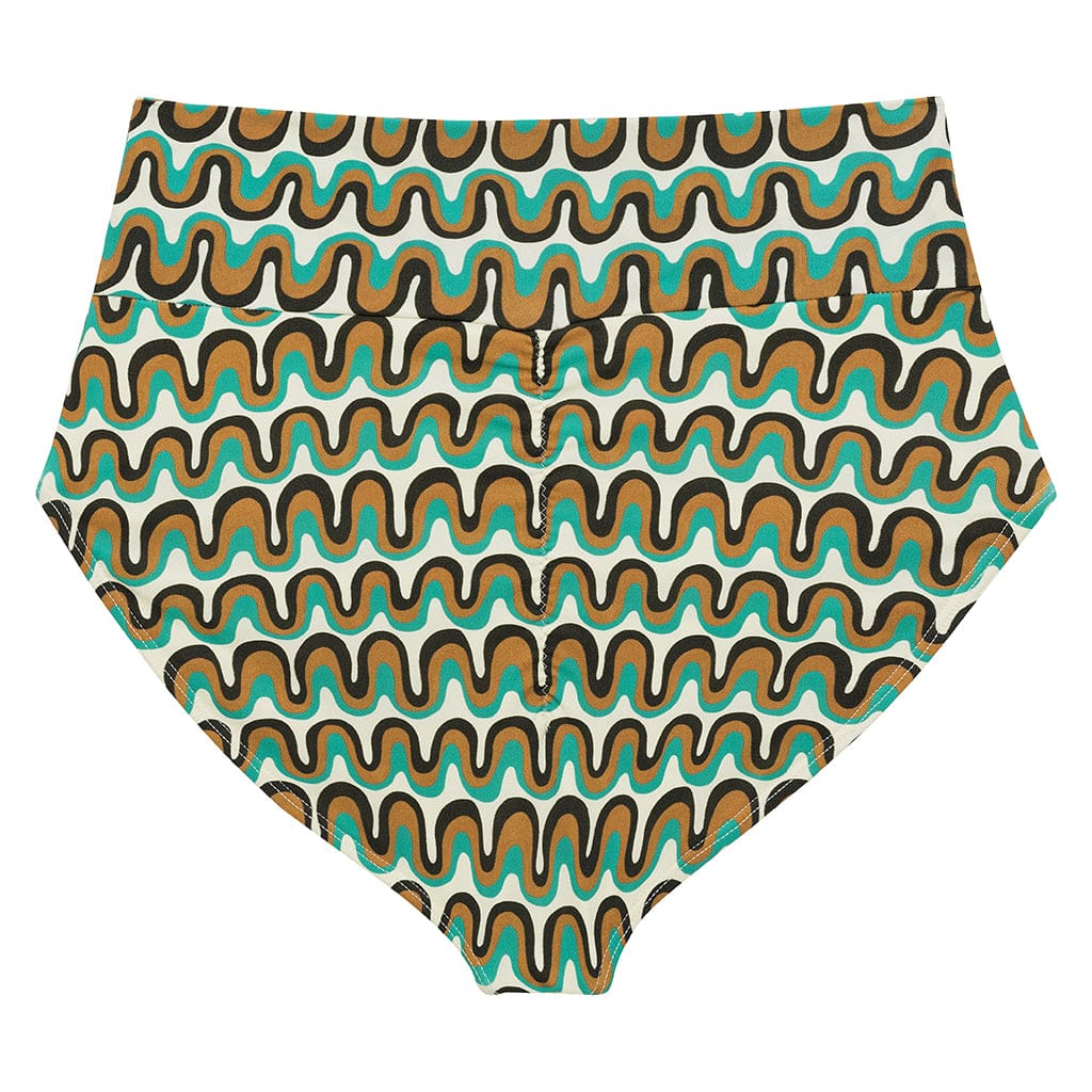 Groovy Full Coverage High Rise Bikini Bottom