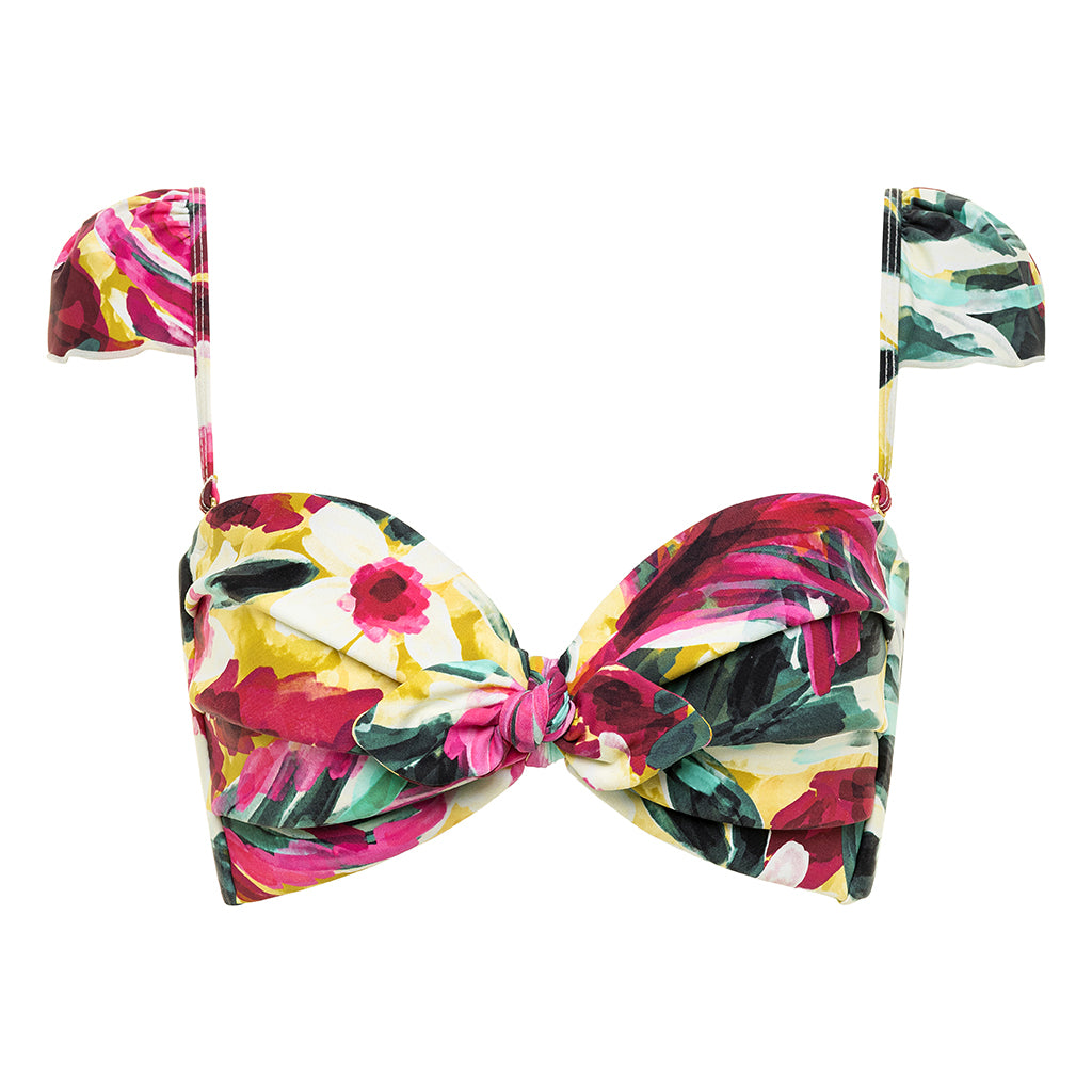 Isla Floral Cabana Bikini Top