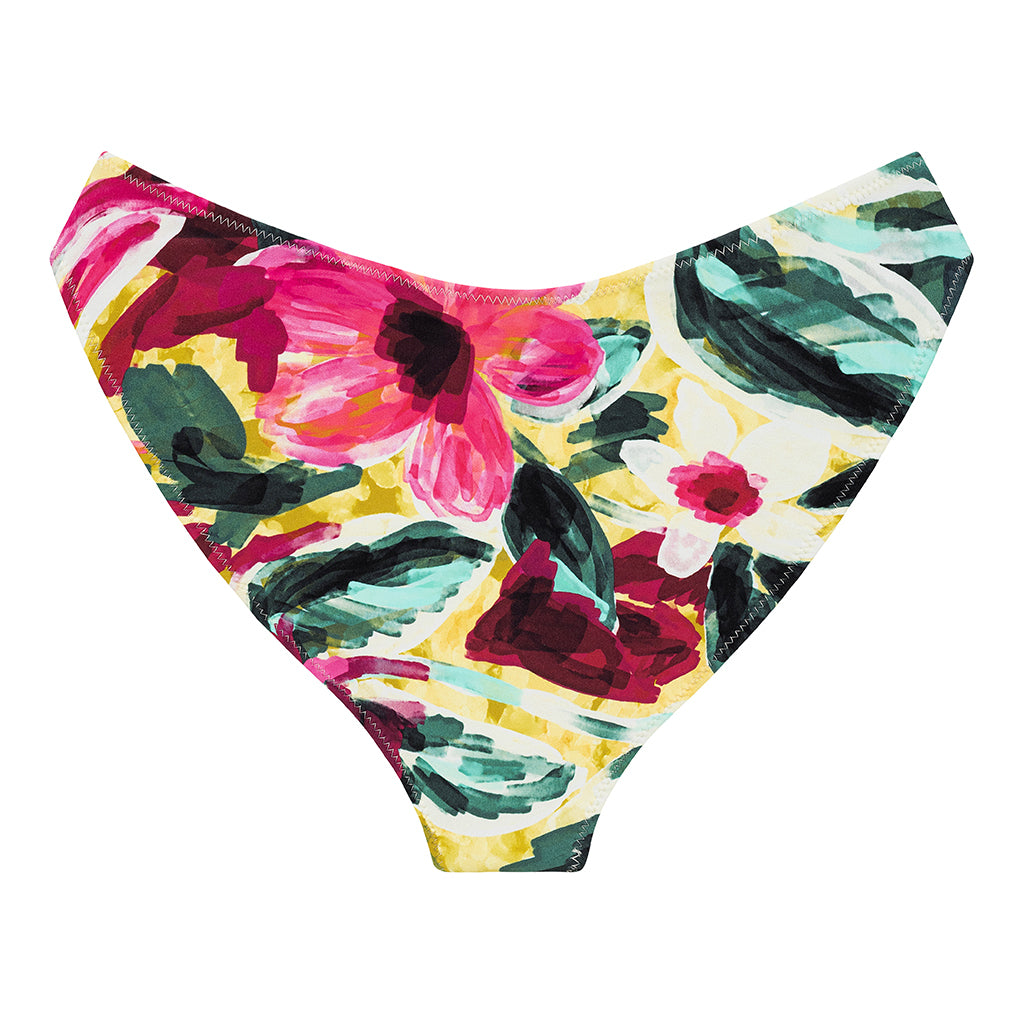 Isla Floral Added Coverage Lulu (Zig-Zag Stitch) Bikini Bottom