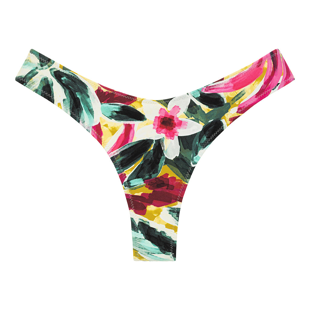 Isla Floral Added Coverage Lulu (Zig-Zag Stitch) Bikini Bottom