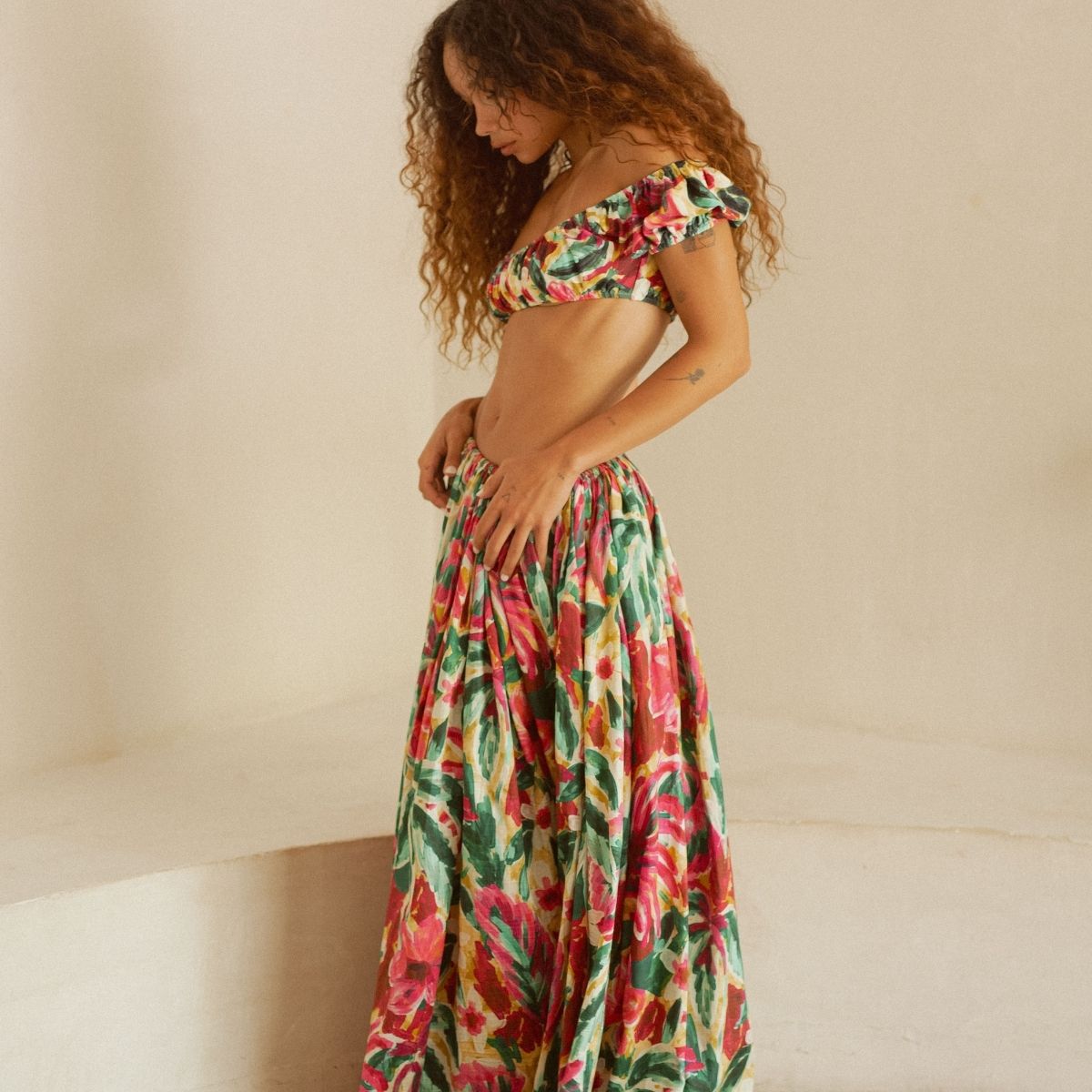 Isla Floral Gypsy Skirt