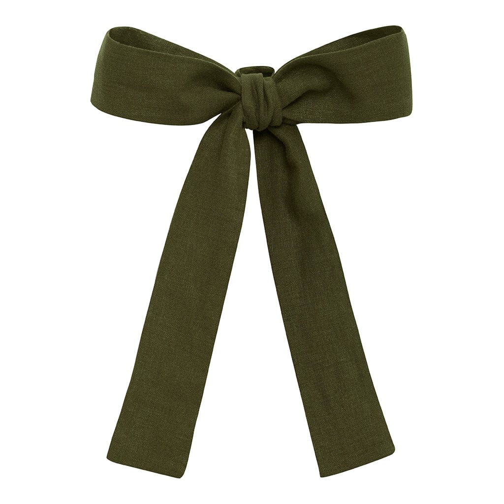 Olive Hair Ribbon