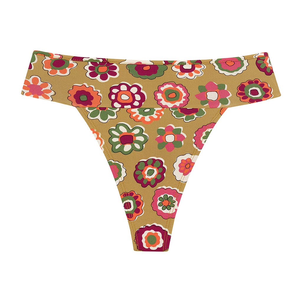 Mazzy Floral Tamarindo Binded Bikini Bottom