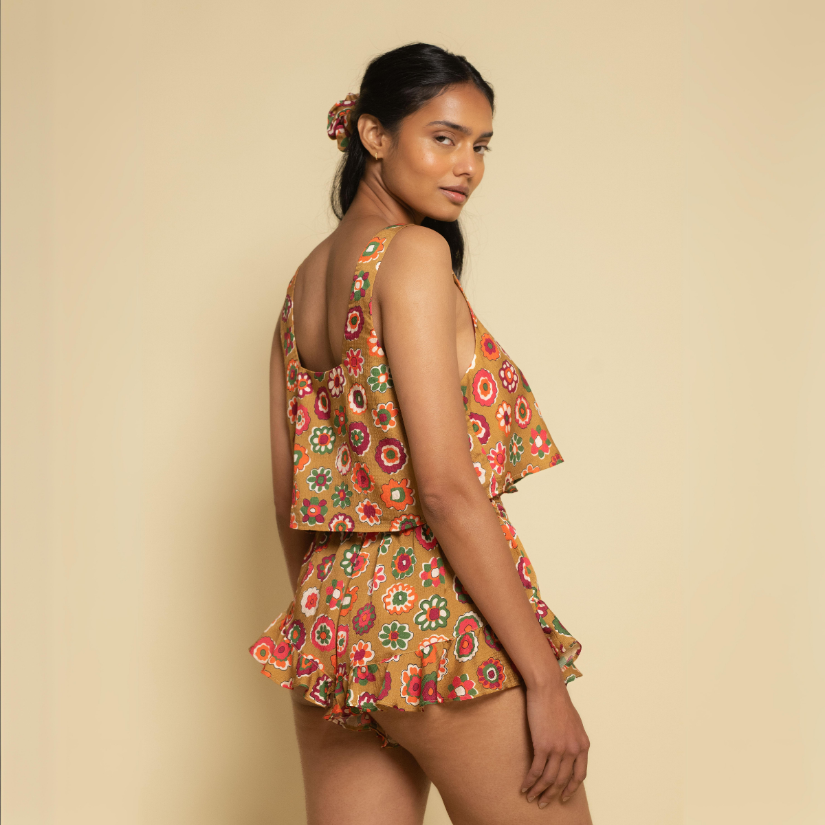 Mazzy Floral Silk Boho Short