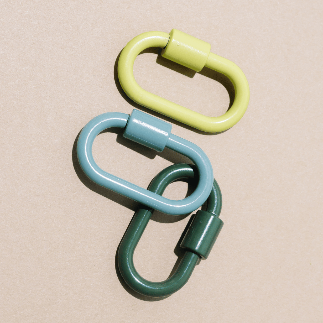 Mini Lock Keychain Set - Pistachio