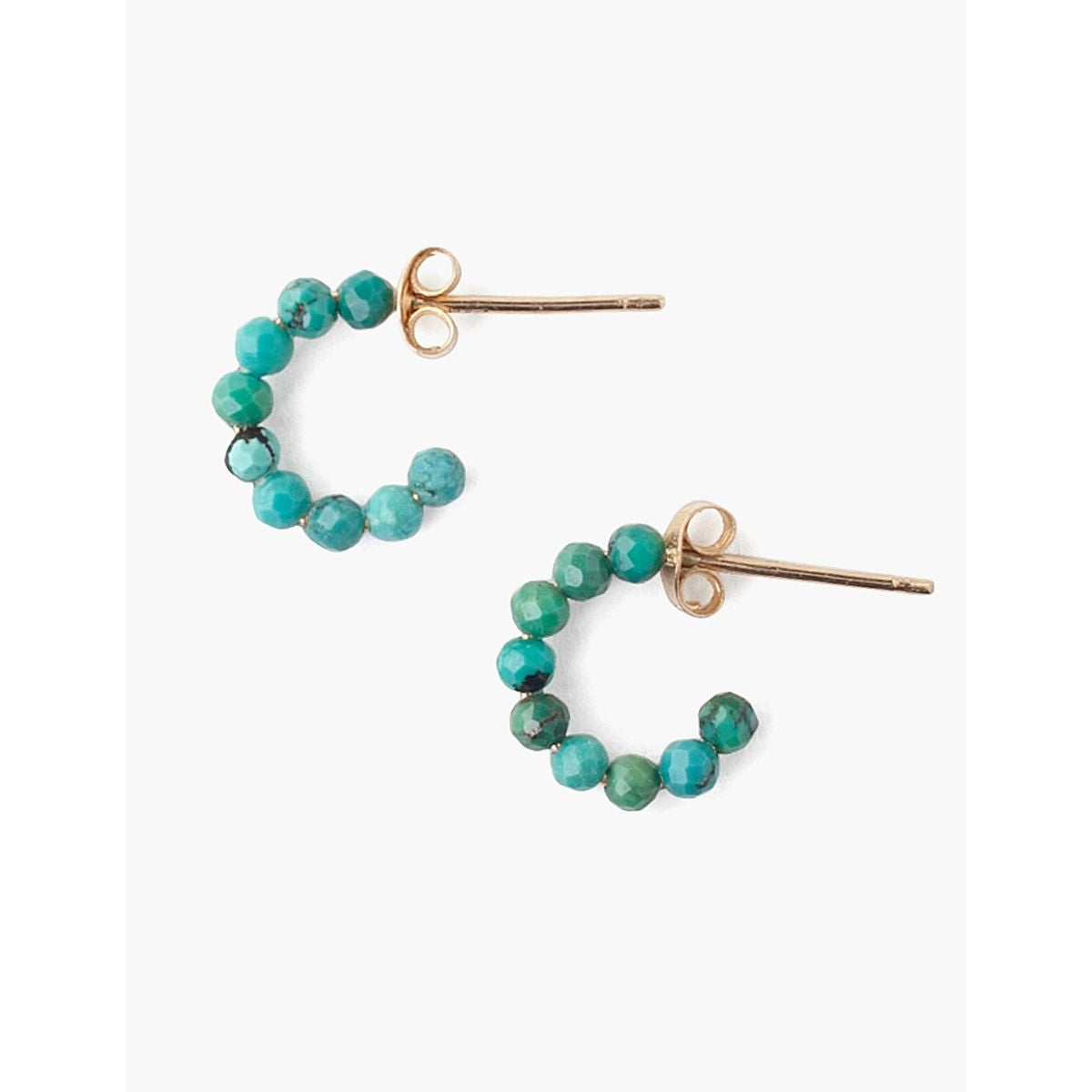 Mini Turquoise Hoops