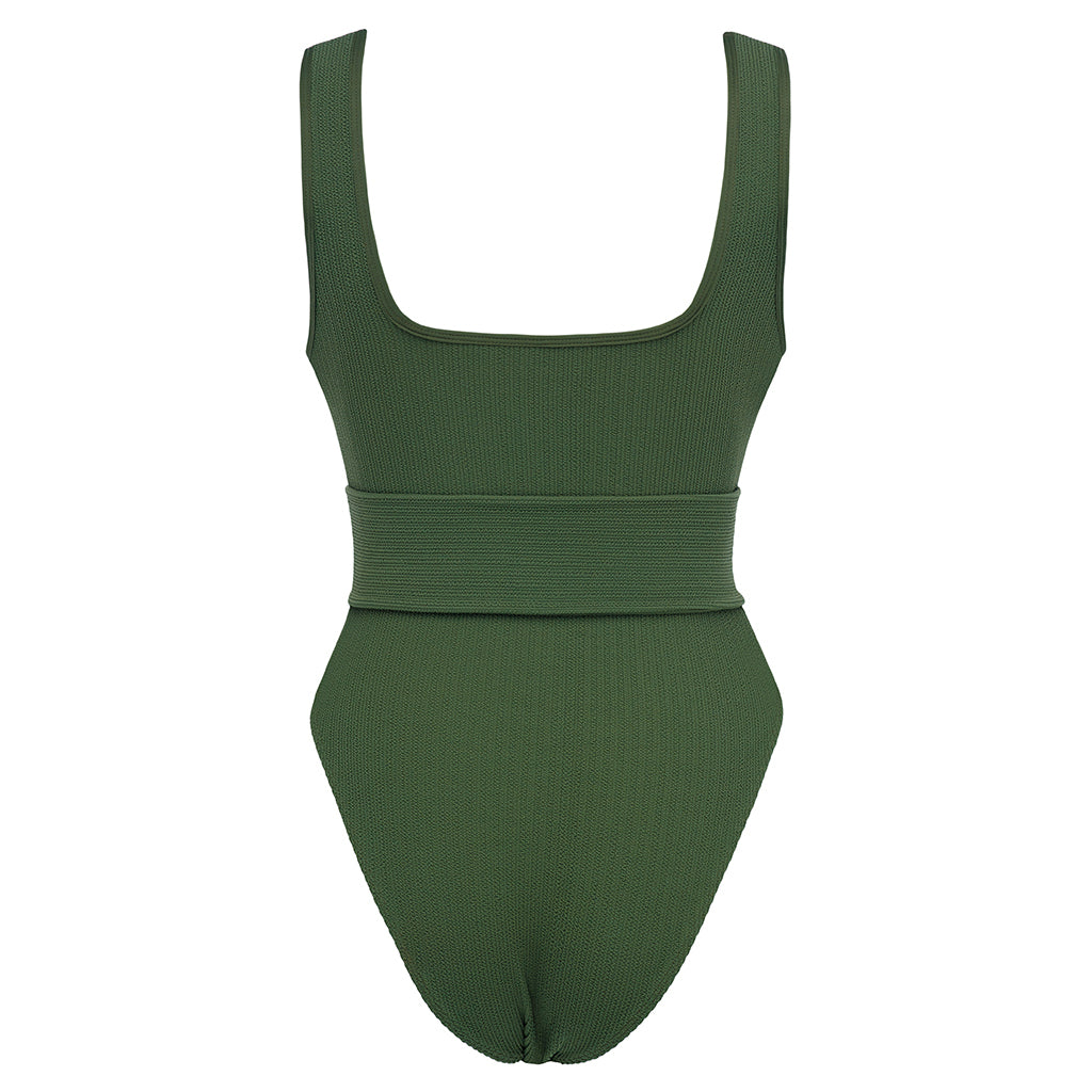 Olive Kim One-Piece w/Belt