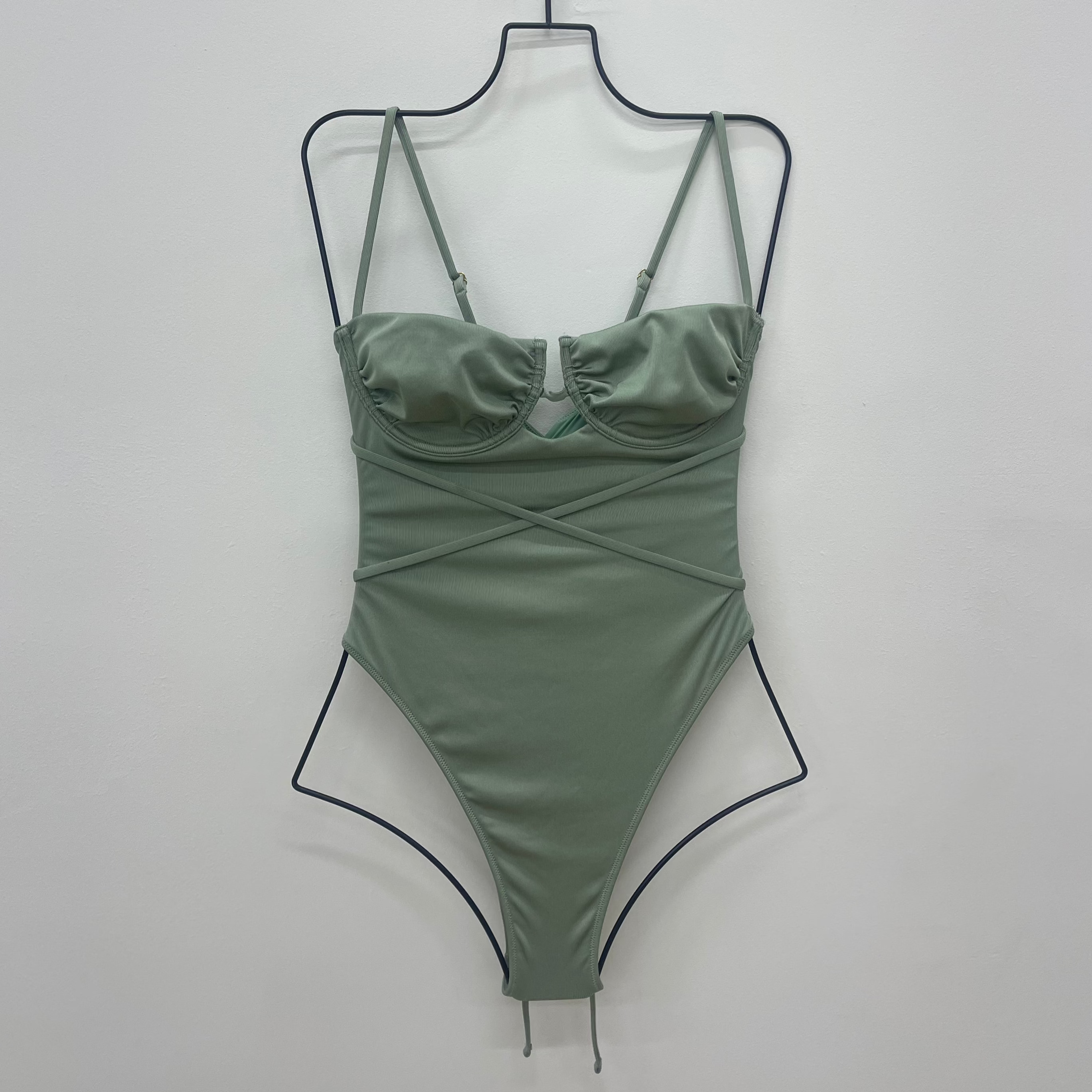 Sample Sage Green Rib Simone One-Piece