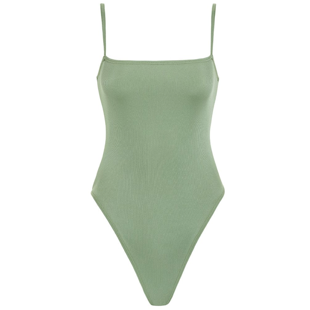 Sample Sage Green Rib Jacelyn One-Piece