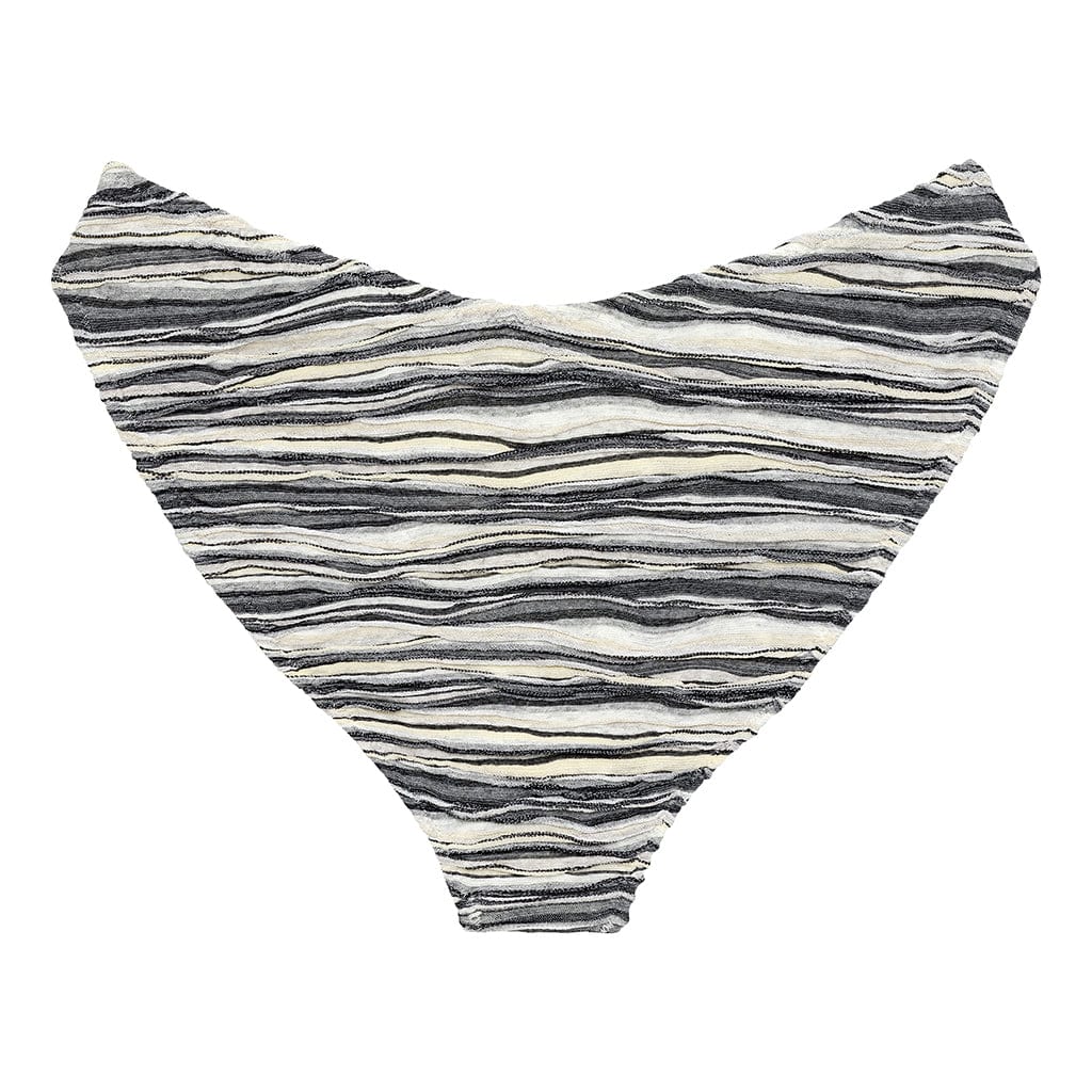 Slub Knit Added Coverage Lulu (Zig-Zag Stitch) Bikini Bottom