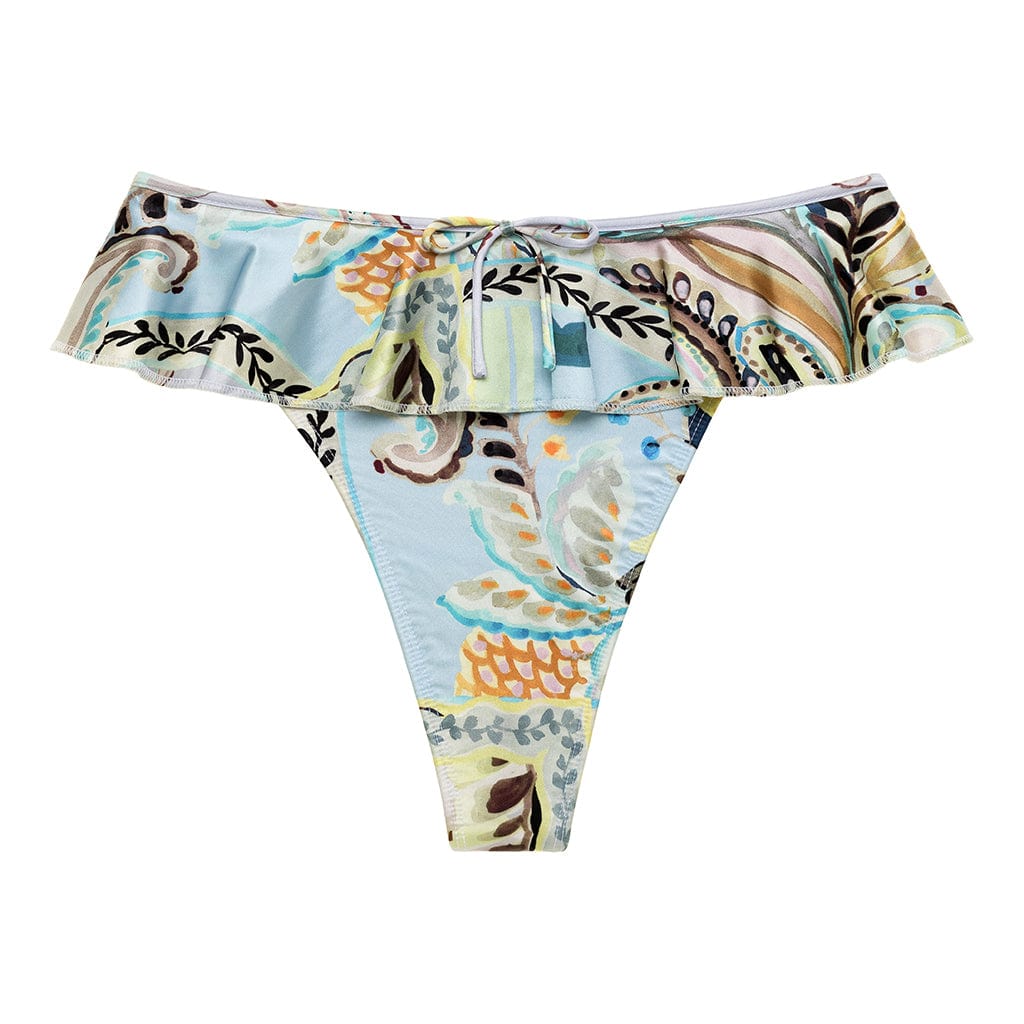 St. Barths Floral Tamarindo Ruffle Bikini Bottom