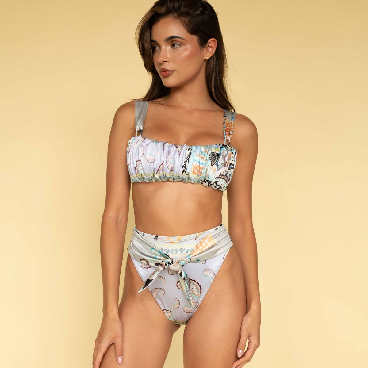 St. Barths Floral Victoria Bikini Top