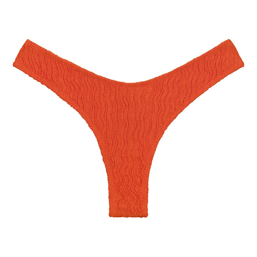 Tangerine Added Coverage Lulu (Zig-Zag Stitch) Bikini Bottom