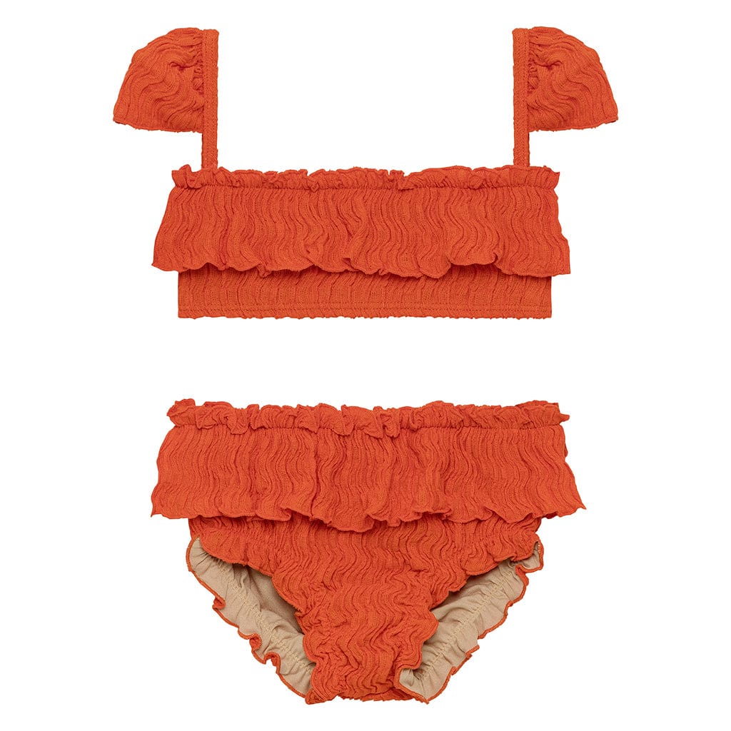 Tangerine Mini Cabana Bikini Set