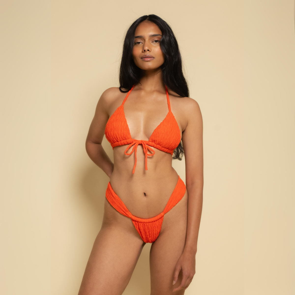 Tangerine Sandra Bikini Bottom