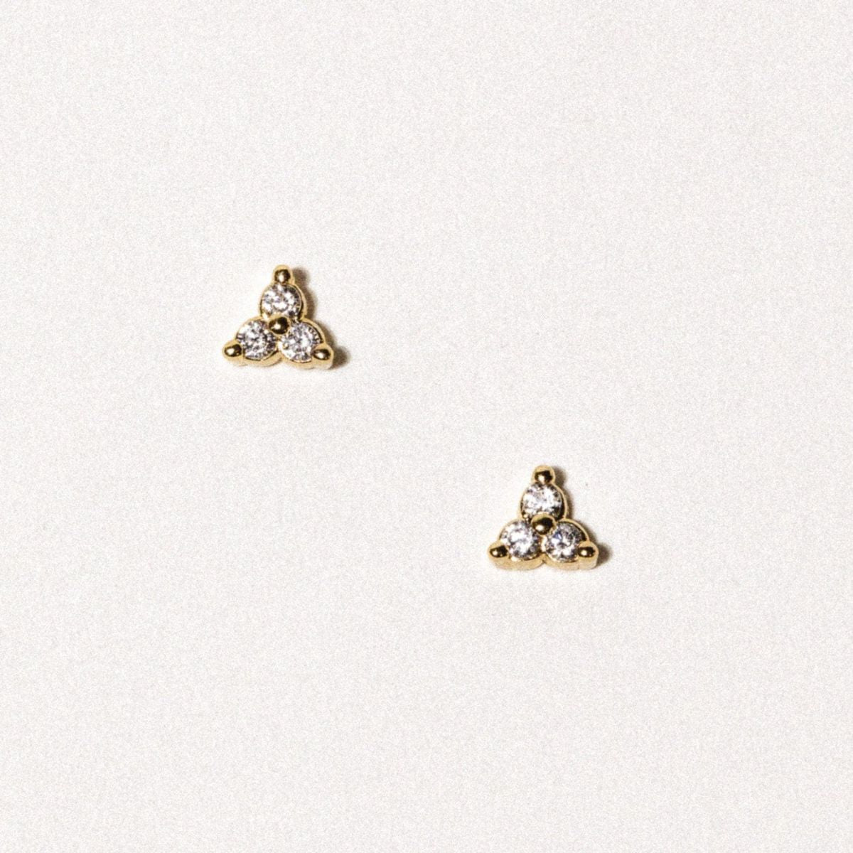 Iris CZ Stud Earrings