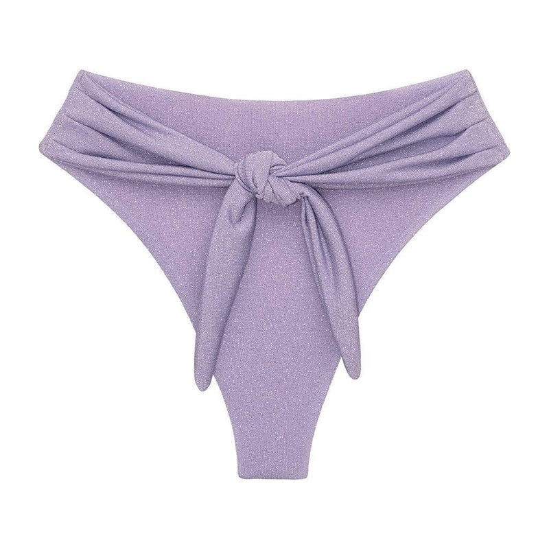 Lilac Sparkle Paula Tie Up Bikini Bottom Montce Swim