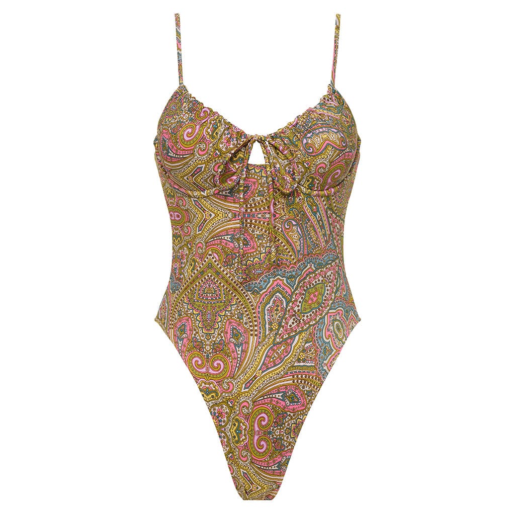 Floral Paisley Print One-piece Costume